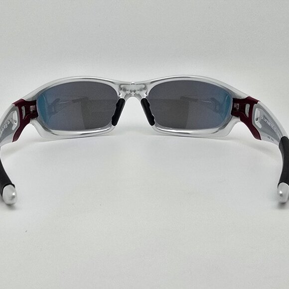 Oakley 04-329 Straight Jacket II White Chrome Frame +Red Iridium Lens Sunglasses - Picture 5 of 15
